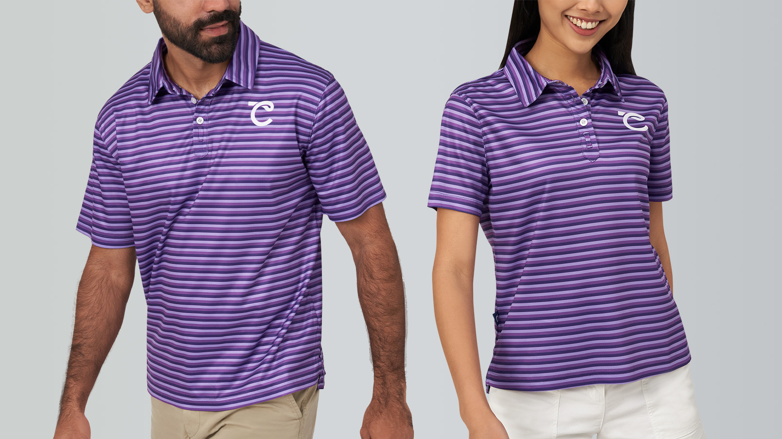 Customized golf shop polos